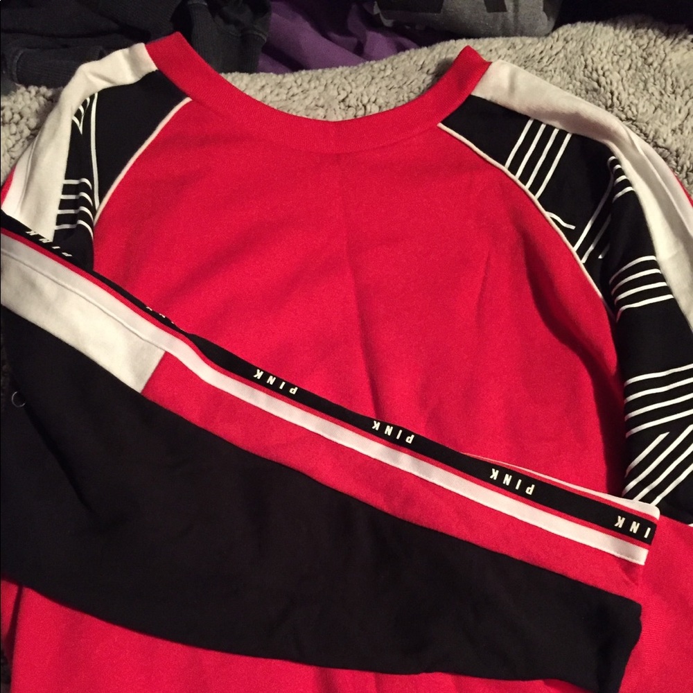 Red, Black and White PINK Sweatshirt